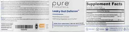 Label for Leaky Gut Defense