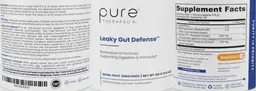 Label for Leaky Gut Defense