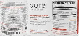 Label for MicroActive CoQ10
