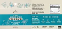 Label for Sleep + Melatonin Full Spectrum Cannabinoid Capsules