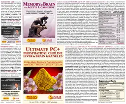 Label for Ultimate PC+ Phosphatidyl Choline Liver & Brain Granules