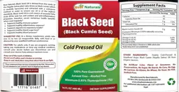Label for Black Seed