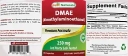 Label for DMAE 250 mg