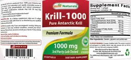 Label for Krill-1000 1000 mg