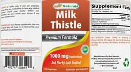 Label for Milk Thistle