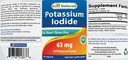 Label for Potassium Iodide 65 mg