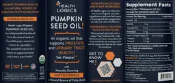 Label for Pumpkin Seed Oil