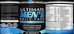 Label for Ultimate Men's Daily Pack