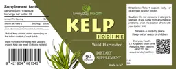 Label for Kelp Iodine