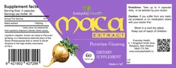 Label for Maca Extract