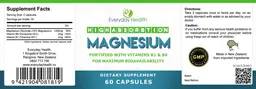 Label for High Absorbtion Magnesium