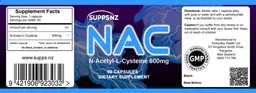 Label for NAC 600 mg