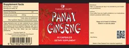 Label for Panax Ginseng