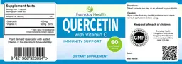 Label for Quercetin with Vitamin C 500 mg