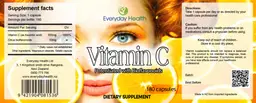 Label for Vitamin C