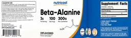 Label for Beta-Alanine 3 g Unflavored