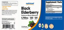 Label for Black Elderberry