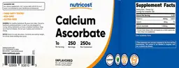 Label for Calcium Ascorbate 1 g Unflavored