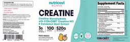 Label for Creatine 3 g Peach Mango