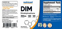 Label for DIM 300 mg