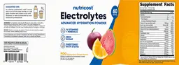 Label for Electrolytes Advanced Hydration Powder POG (Passion Fruit/Orange/Guava)