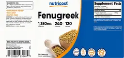 Label for Fenugreek 1,350 mg