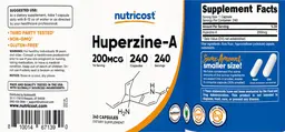 Label for Huperzine-A 200 mcg