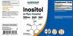 Label for Inositol 500 mg