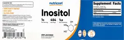Label for Inositol 1 g Unflavored