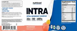 Label for Intra Pink Lemonade