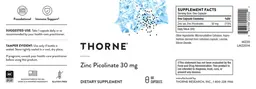 Label for Zinc Picolinate 30 mg