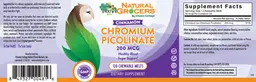 Label for Chromium Picolinate 200 mcg Cinnamon