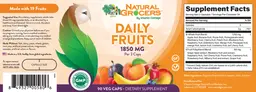 Label for Daily Fruits 1850 mg