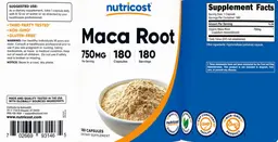 Label for Maca Root 750 mg