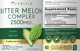Label for Bitter Melon Complex 2500 mg