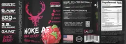 Woke AF Pre-Workout Buck Berry