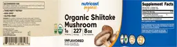 Label for Organic Shiitake Mushroom 1 g Unflavored