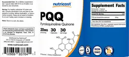 Label for PQQ 20 mg