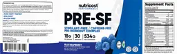 Label for PRE-SF Blue Raspberry