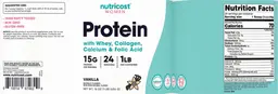 Label for Protein 15 g Vanilla
