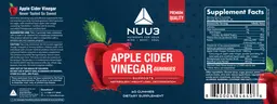 Label for Apple Cider Vinegar Gummies