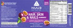 Hair, Skin, & Nails Gummies Passion Frui