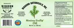 Label for Montana YewTip Oil