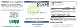 Label for Gamma-E Select