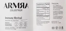 Label for Colostrum Unflavored