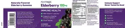 Label for Elderberry 100 mg