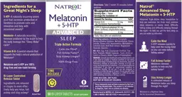 Label for Melatonin + 5-HTP Time Release
