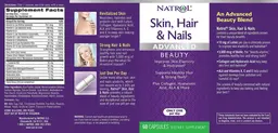 Label for Skin, Hair & Nails
