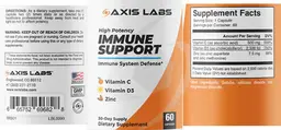 Label for High Potency Immune Support