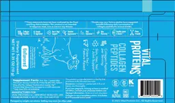 Label for Collagen Peptides Unflavored
